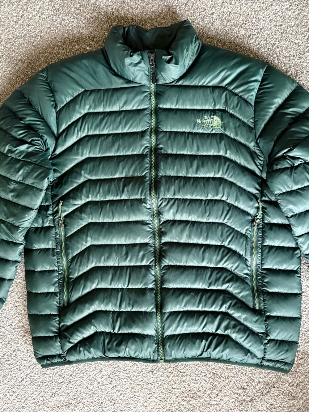 The North Face Green Down filled Jacket XL